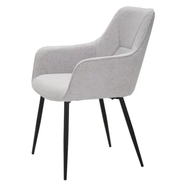 KRZESŁO VICENZA SZARE ZESTAW 2 SZT 58X63X85,5 cm